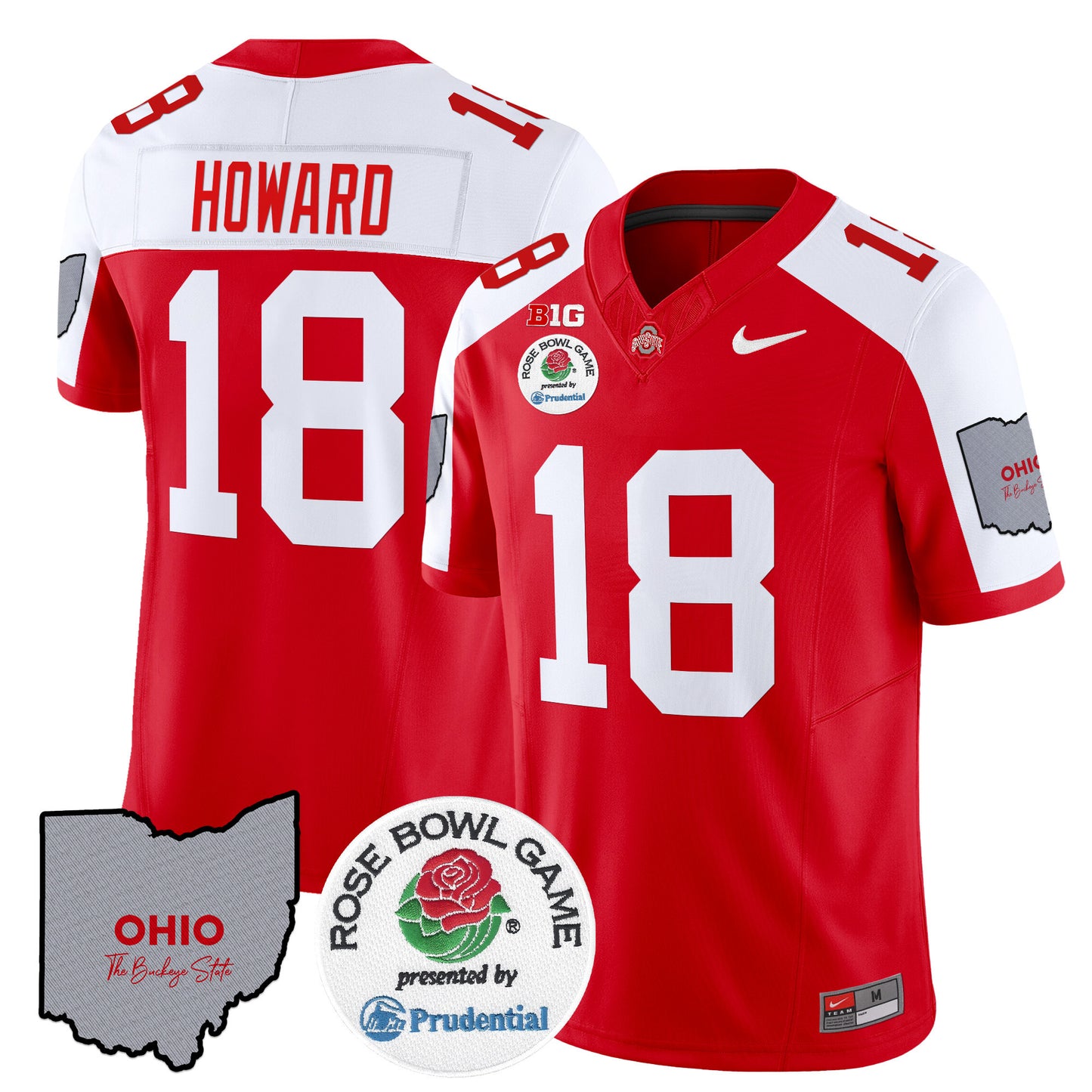 Ohio State Buckeyes Rose Bowl Vapor Limited Jersey V2 - All Stitched