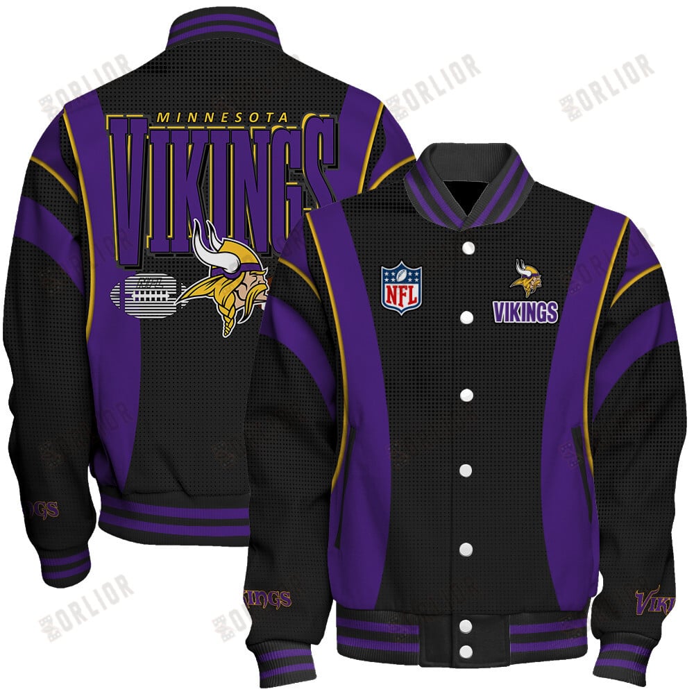 Minnesota Vikings Football Team 2024- 25 Shining Star Unisex Varsity Jacket