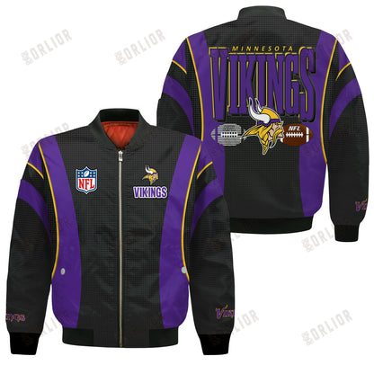 Minnesota Vikings Football Team 2024- 25 Shining Star Bomber Jacket