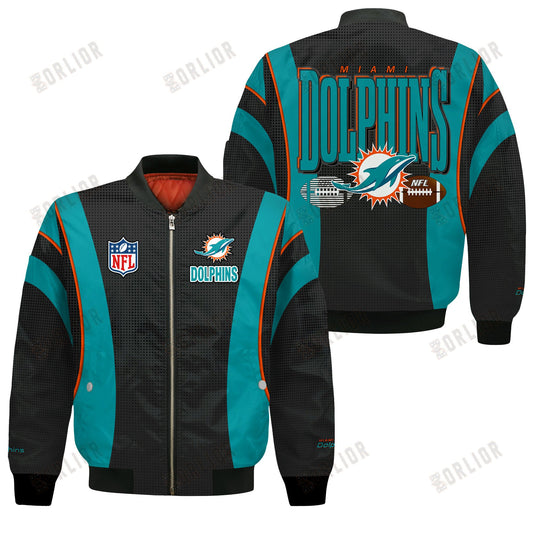 Miami Dolphins Football Team 2024- 25 Shining Star Bomber Jacket