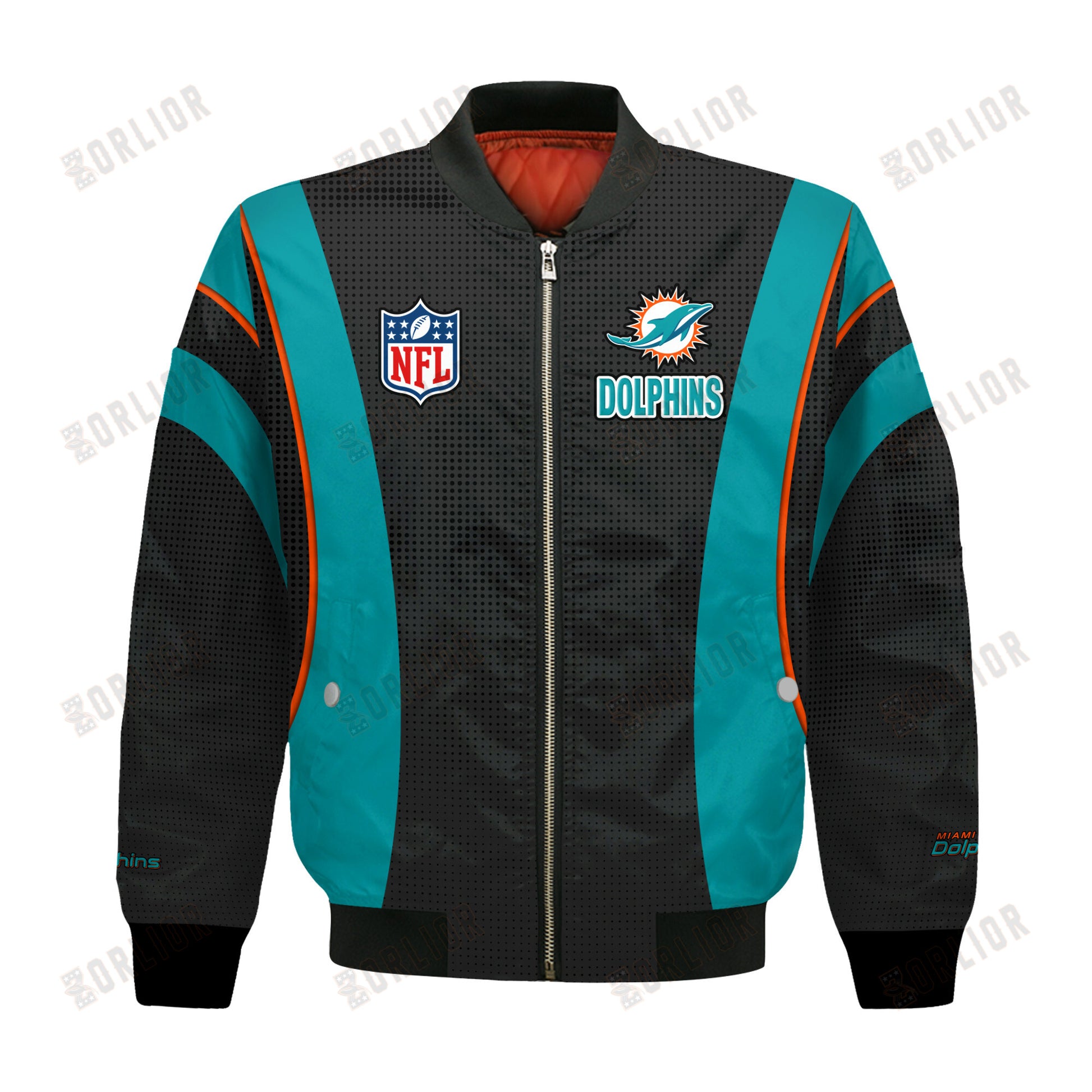 Miami Dolphins Football Team 2024- 25 Shining Star Bomber Jacket