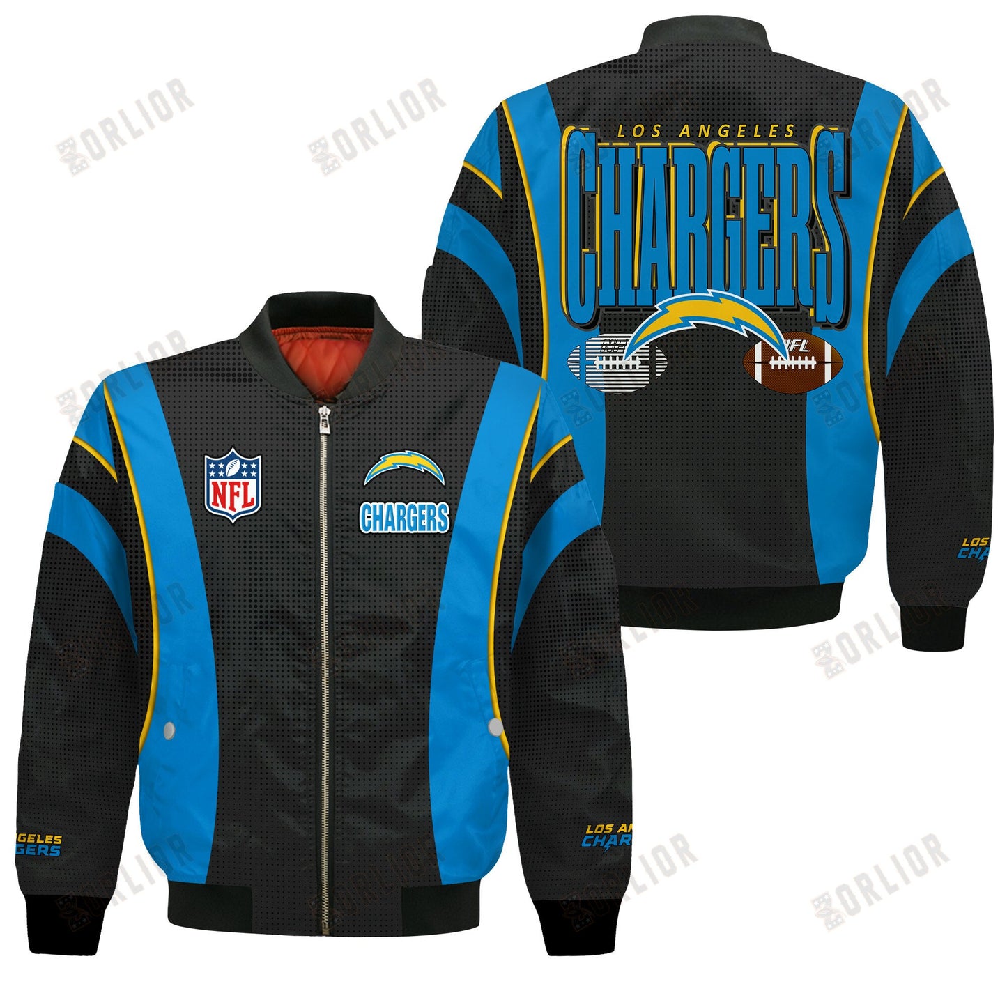 Los Angeles Chargers Football Team 2024- 25 Shining Star Bomber Jacket
