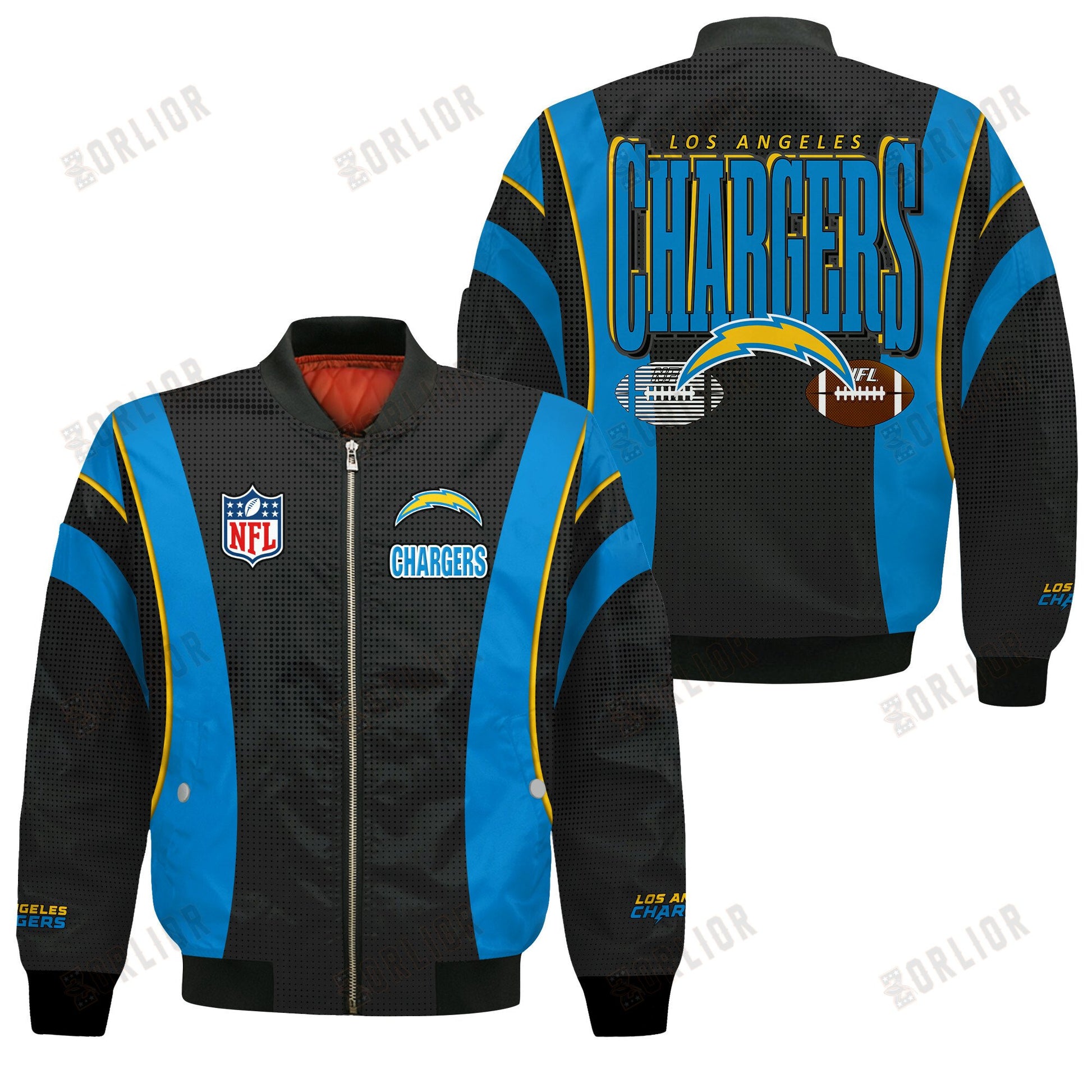Los Angeles Chargers Football Team 2024- 25 Shining Star Bomber Jacket