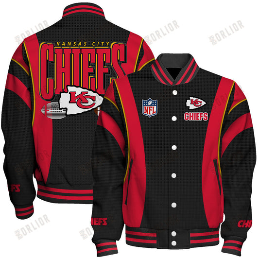 Kansas City Chiefs Football Team 2024- 25 Shining Star Unisex Varsity Jacket