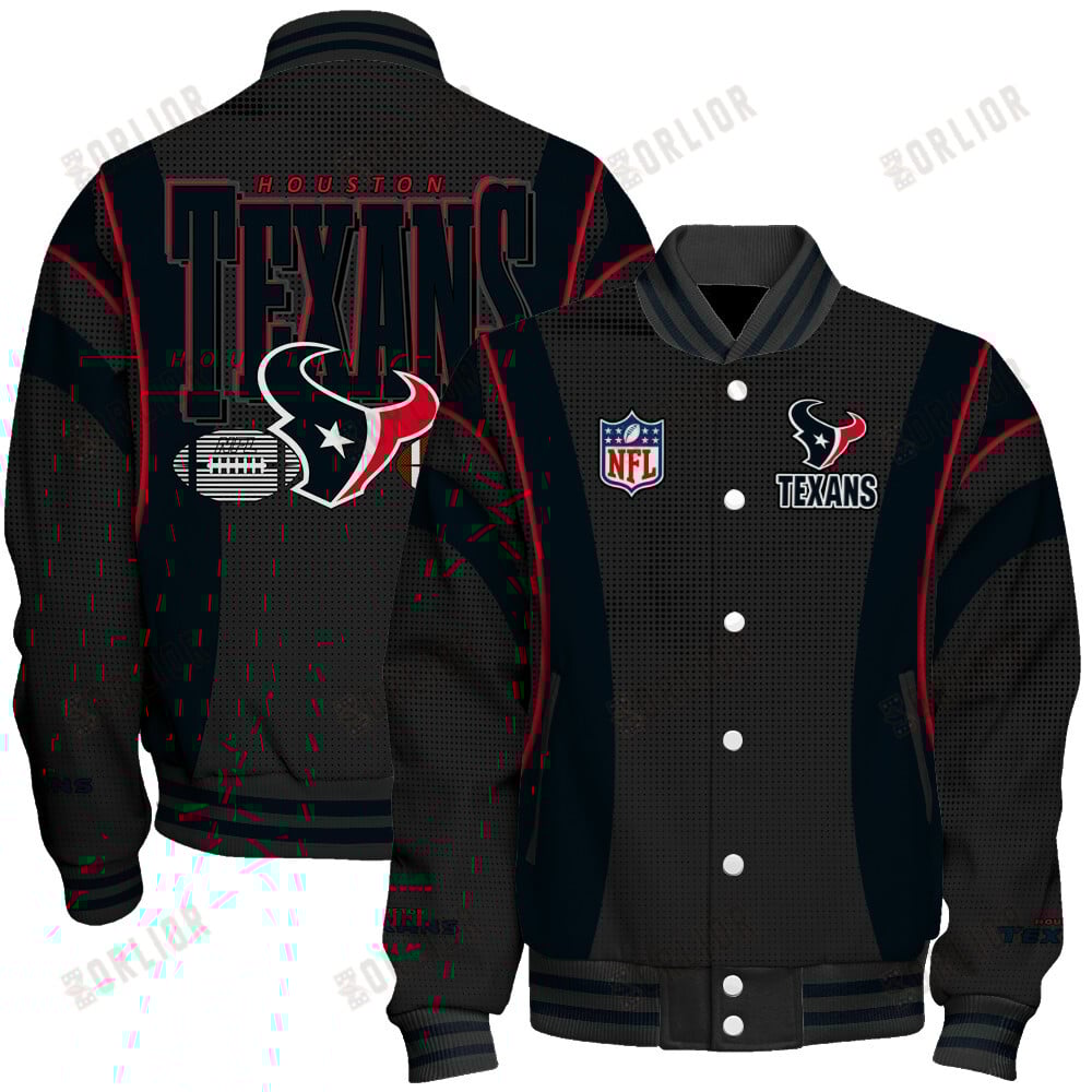 Houston Texans Football Team 2024- 25 Shining Star Unisex Varsity Jacket