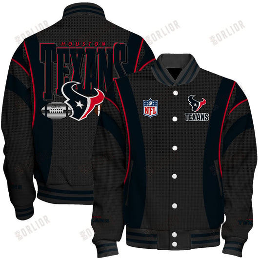 Houston Texans Football Team 2024- 25 Shining Star Unisex Varsity Jacket