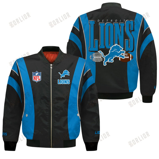 Detroit Lions Football Team 2024- 25 Shining Star Bomber Jacket
