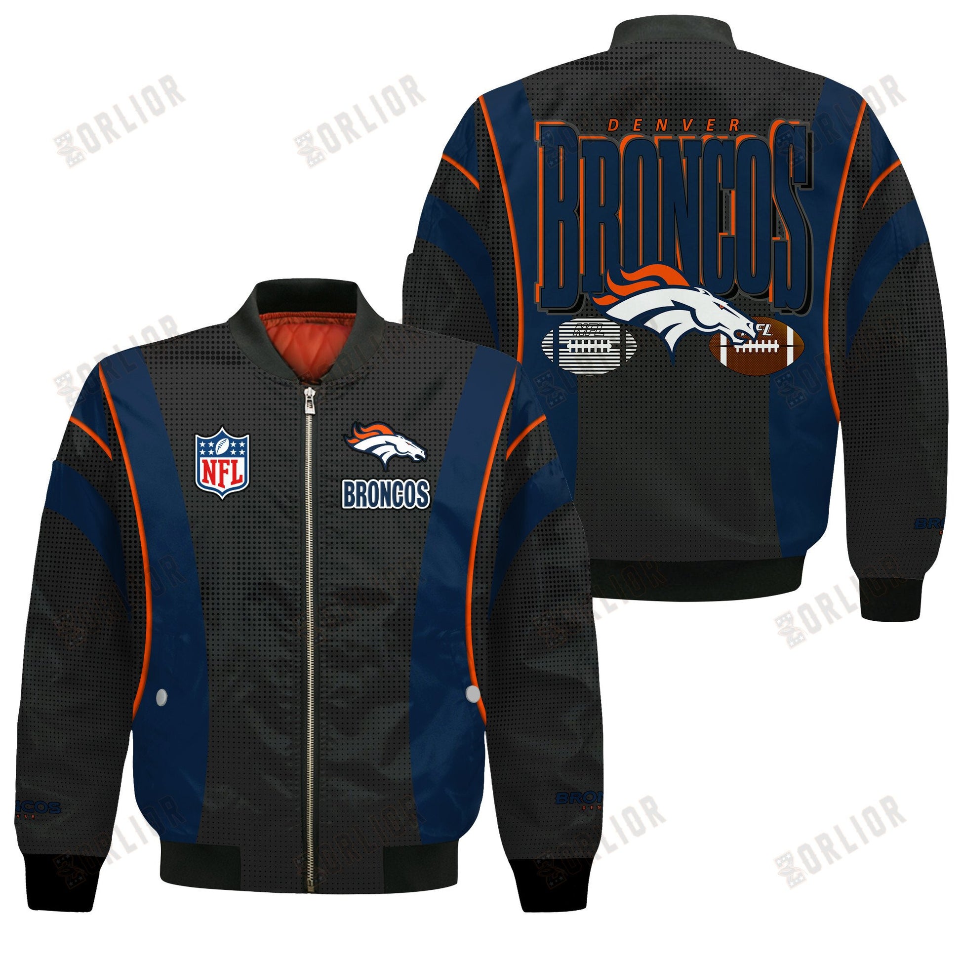 Denver Broncos Football Team 2024- 25 Shining Star Bomber Jacket
