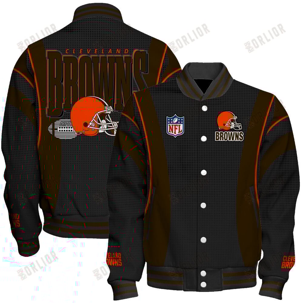 Cleveland Browns Football Team 2024- 25 Shining Star Unisex Varsity Jacket