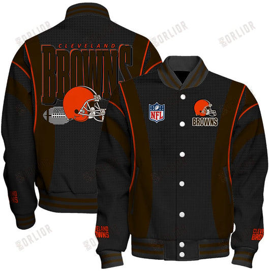 Cleveland Browns Football Team 2024- 25 Shining Star Unisex Varsity Jacket