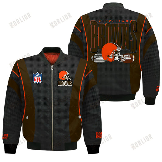 Cleveland Browns Football Team 2024- 25 Shining Star Bomber Jacket