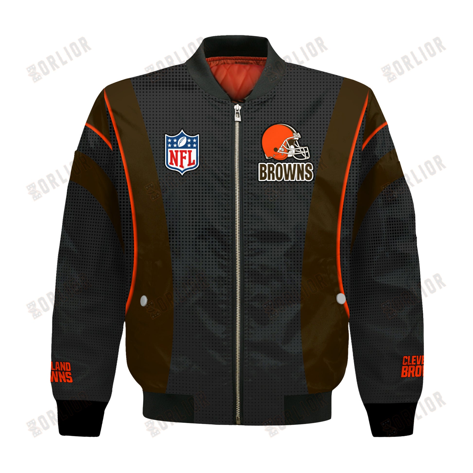Cleveland Browns Football Team 2024- 25 Shining Star Bomber Jacket