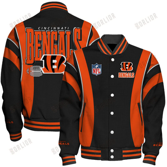 Cincinnati Bengals Football Team 2024- 25 Shining Star Unisex Varsity Jacket