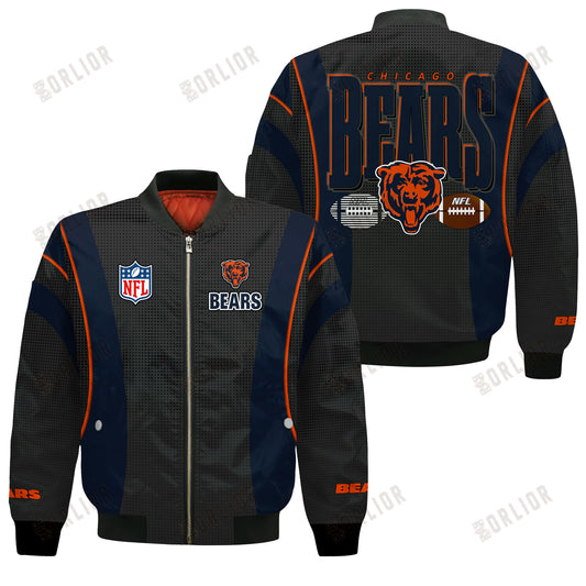 Chicago Bears Football Team 2024- 25 Shining Star Bomber Jacket