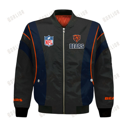 Chicago Bears Football Team 2024- 25 Shining Star Bomber Jacket