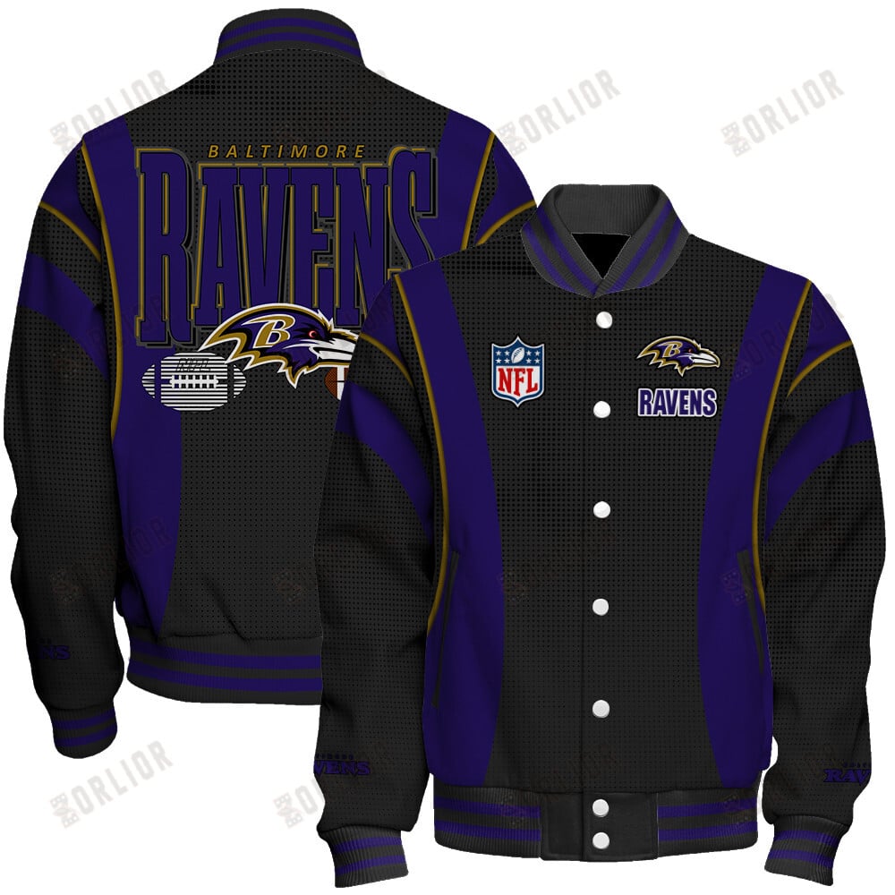 Baltimore Ravens Football Team 2024- 25 Shining Star Unisex Varsity Jacket