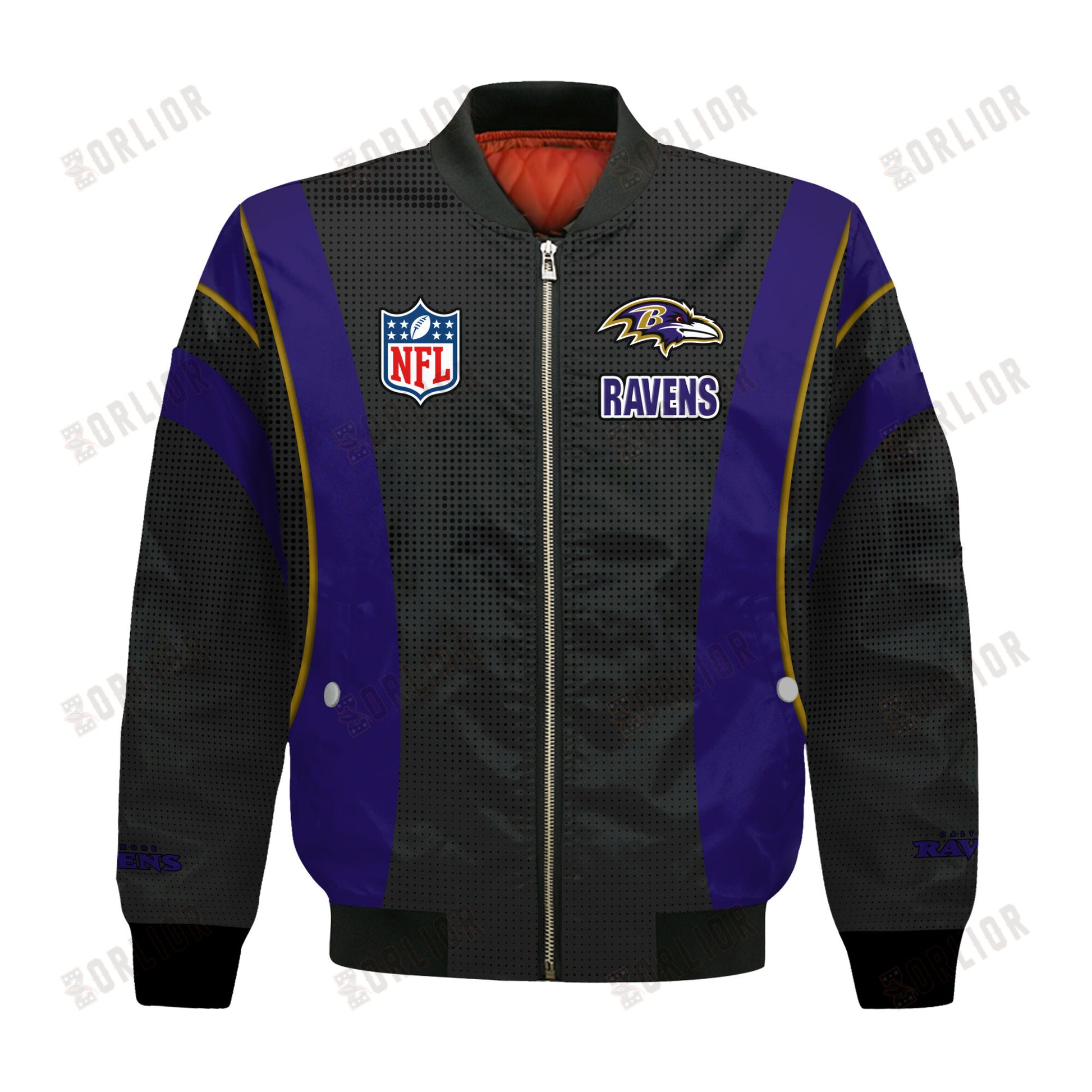 Baltimore Ravens Football Team 2024- 25 Shining Star Bomber Jacket