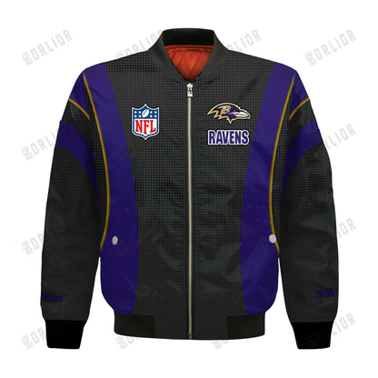 Baltimore Ravens Football Team 2024- 25 Shining Star Bomber Jacket