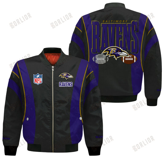 Baltimore Ravens Football Team 2024- 25 Shining Star Bomber Jacket