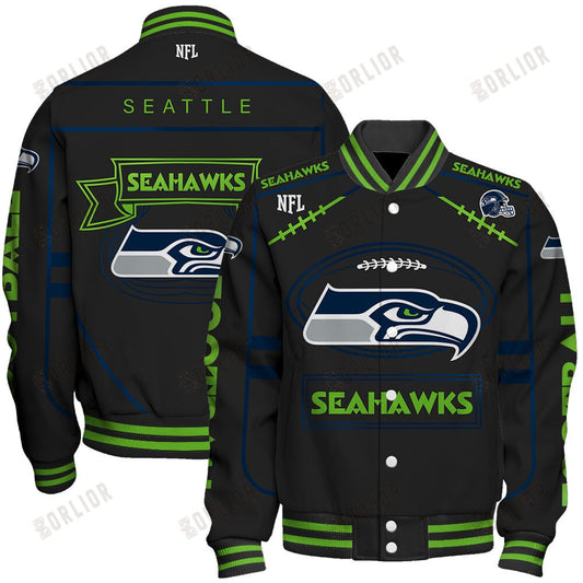 Seattle Seahawks Football Team 2024- 25 Victory Is Ours Unisex Varsity Jacket