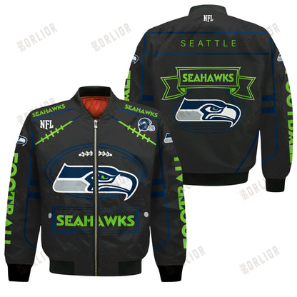 Seattle Seahawks Football Team 2024- 25 Victory Is Ours Bomber Jacket