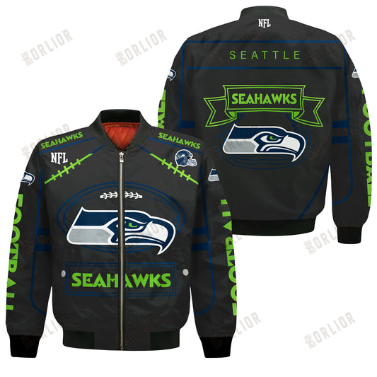 Seattle Seahawks Football Team 2024- 25 Victory Is Ours Bomber Jacket