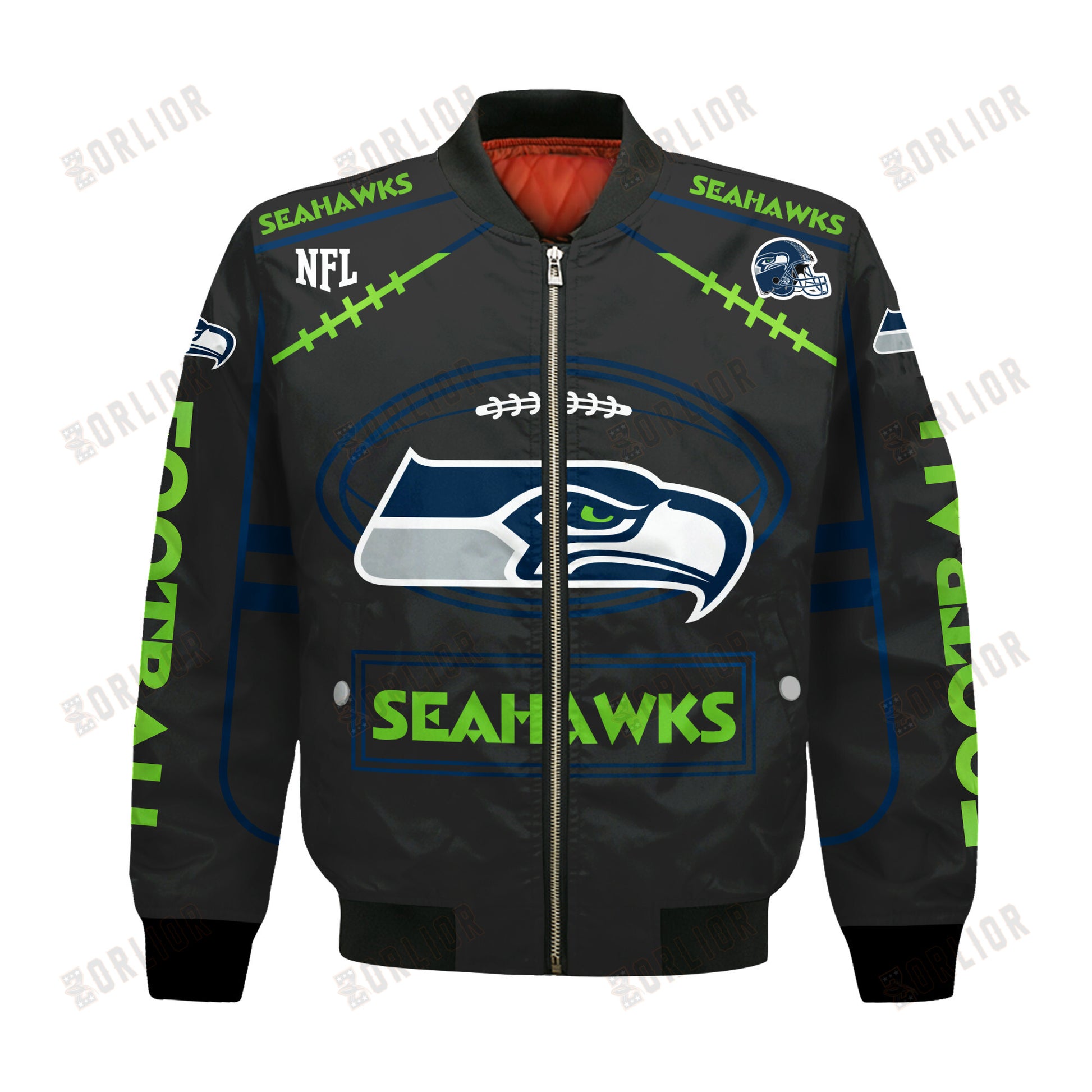 Seattle Seahawks Football Team 2024- 25 Victory Is Ours Bomber Jacket