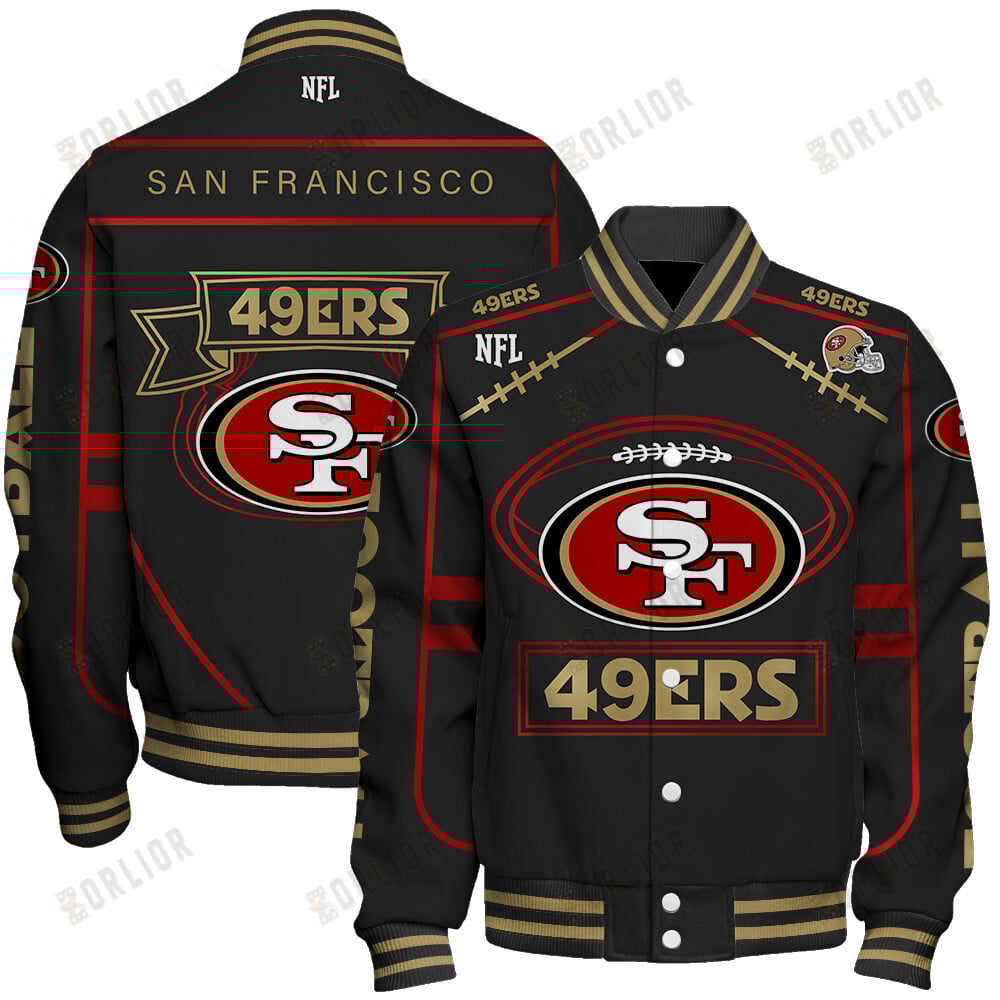 San Francisco 49ers Football Team 2024- 25 Victory Is Ours Unisex Varsity Jacket