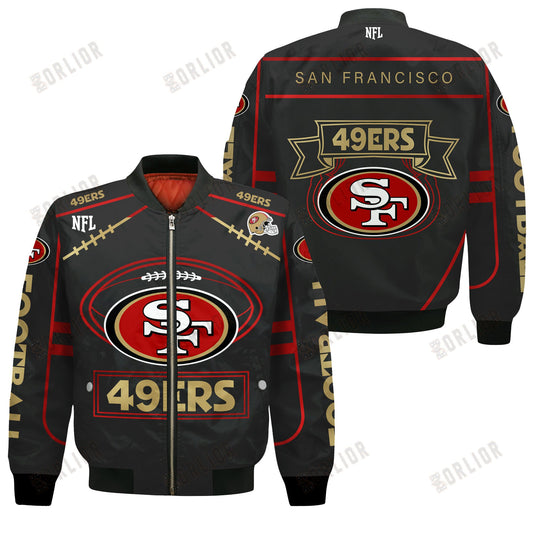 San Francisco 49ers Football Team 2024- 25 Victory Is Ours Bomber Jacket