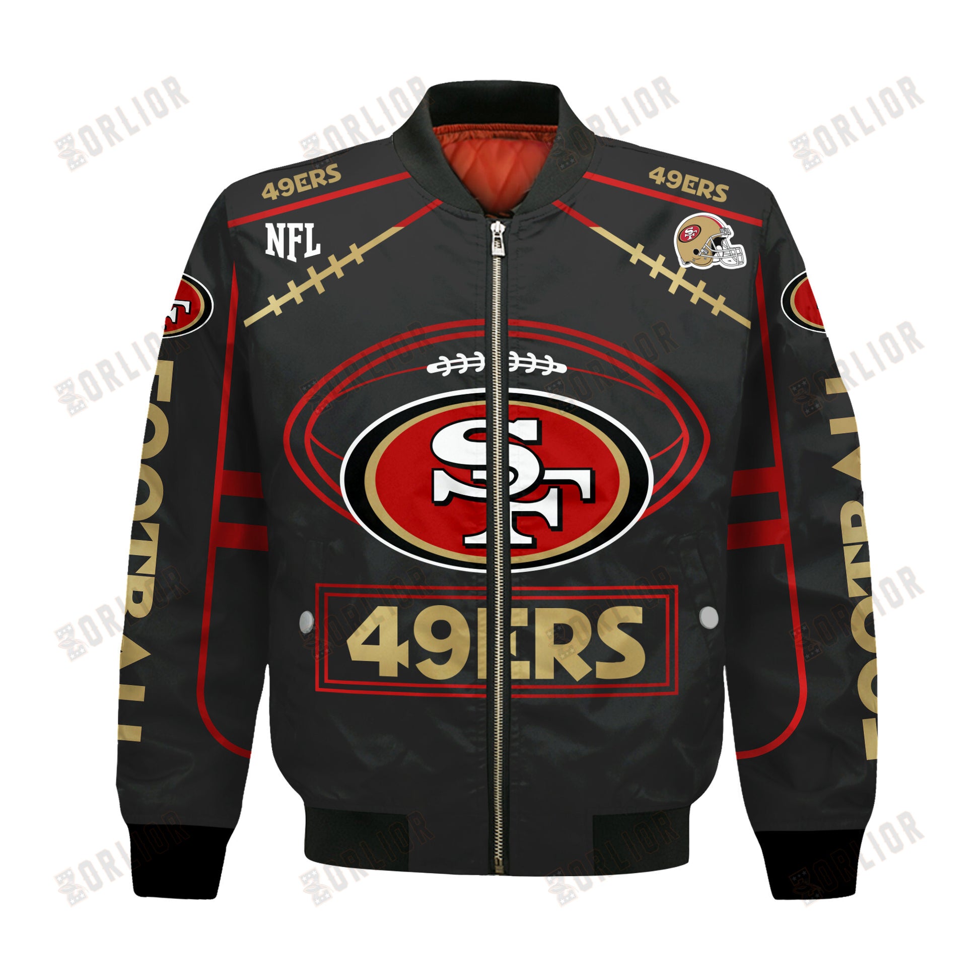 San Francisco 49ers Football Team 2024- 25 Victory Is Ours Bomber Jacket