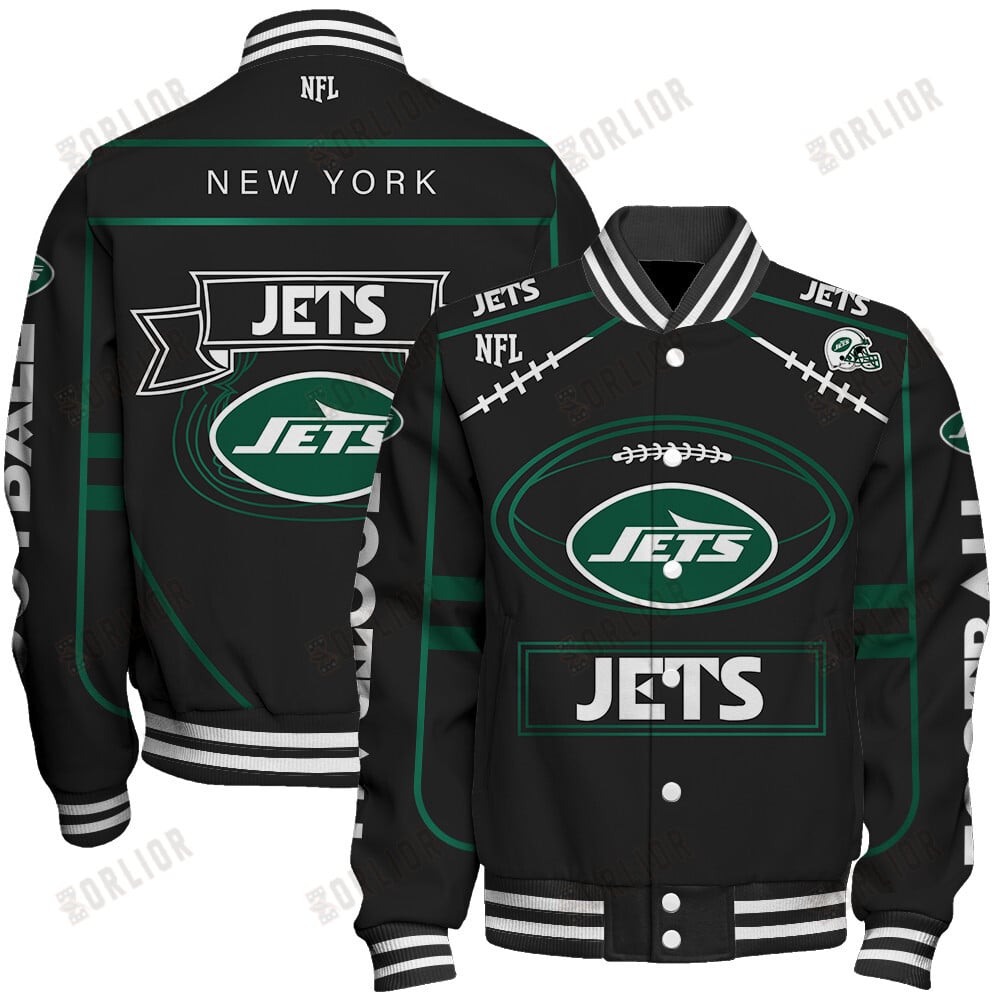 New York Jets Football Team 2024- 25 Victory Is Ours Unisex Varsity Jacket
