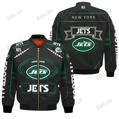 New York Jets Football Team 2024- 25 Victory Is Ours Bomber Jacket