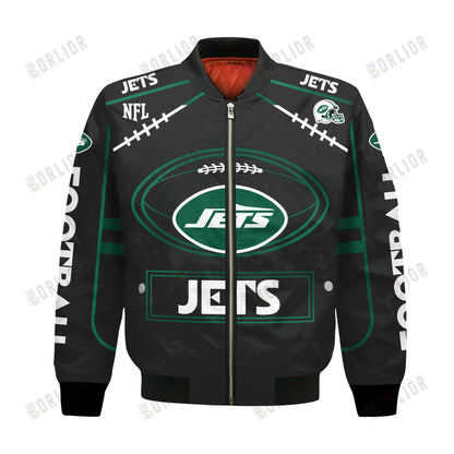 New York Jets Football Team 2024- 25 Victory Is Ours Bomber Jacket