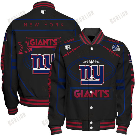 New York Giants Football Team 2024- 25 Victory Is Ours Unisex Varsity Jacket