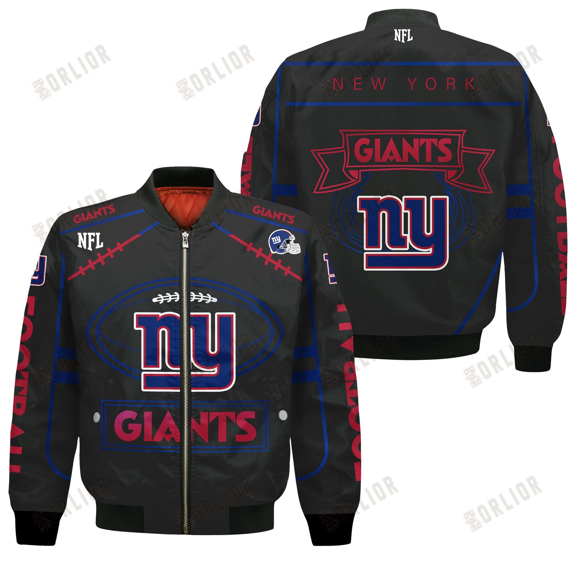 New York Giants Football Team 2024- 25 Victory Is Ours Bomber Jacket