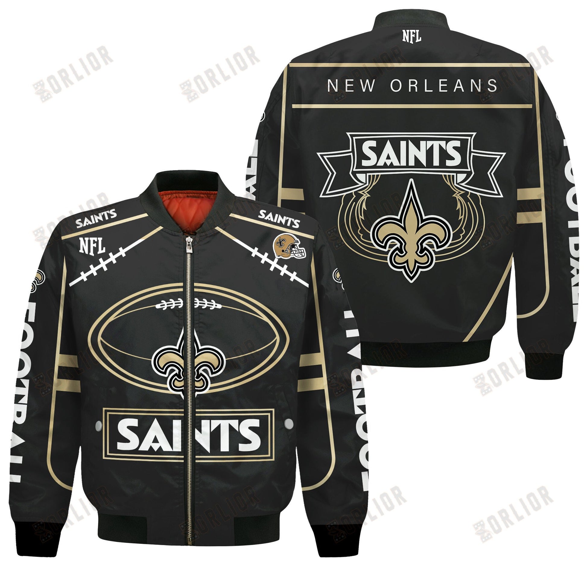 New Orleans Saints Football Team 2024- 25 Victory Is Ours Bomber Jacket