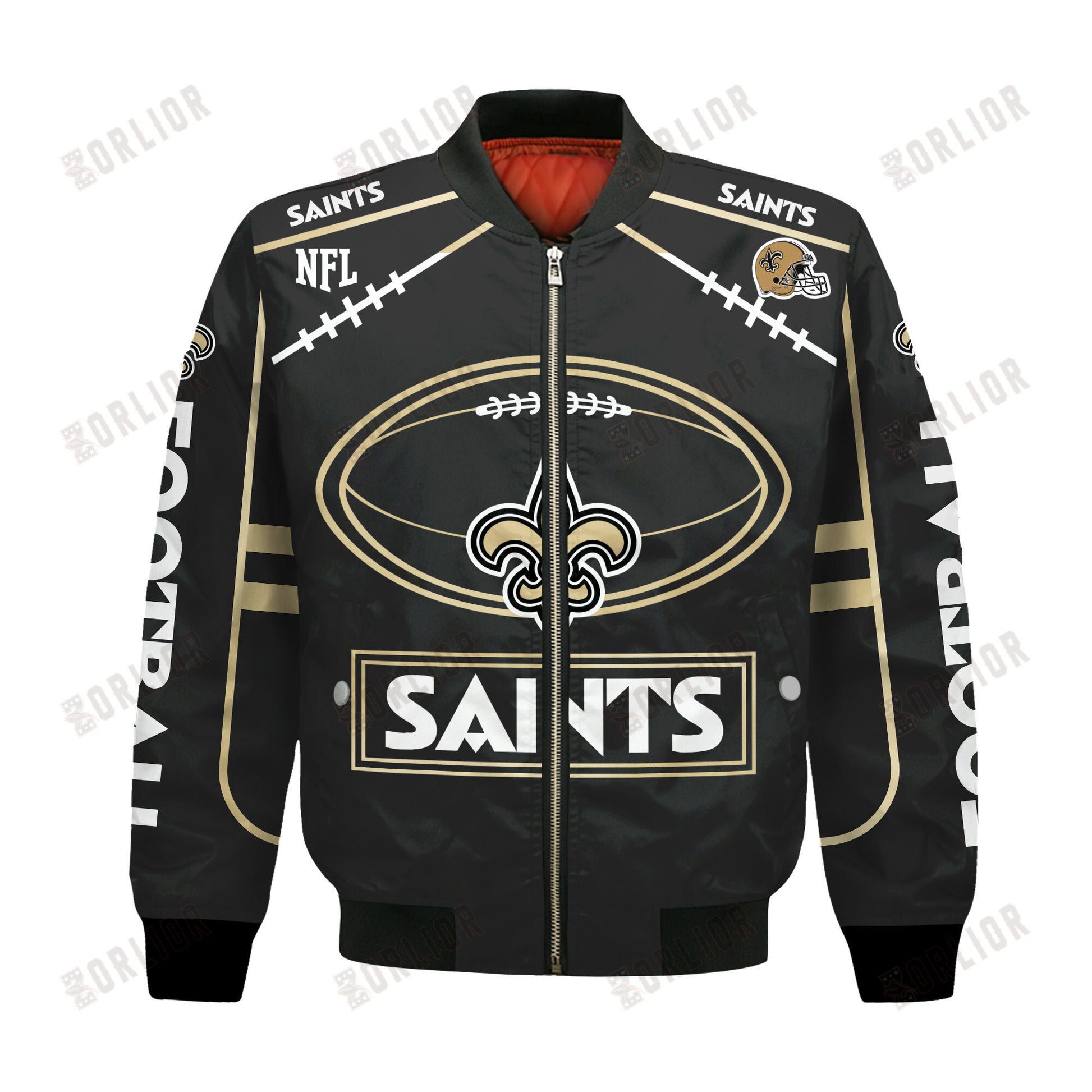 New Orleans Saints Football Team 2024- 25 Victory Is Ours Bomber Jacket
