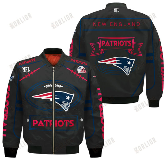 New England Patriots Football Team 2024- 25 Victory Is Ours Bomber Jacket