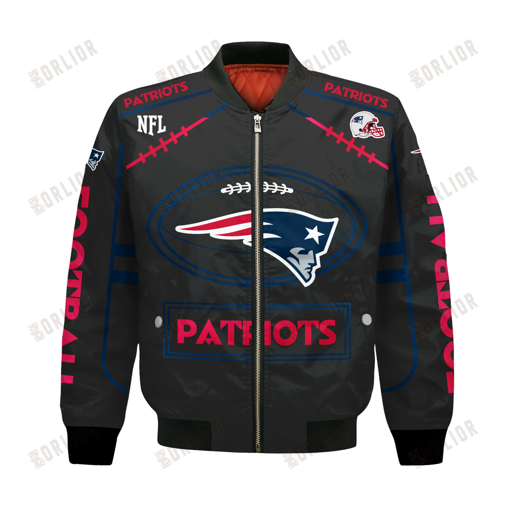New England Patriots Football Team 2024- 25 Victory Is Ours Bomber Jacket