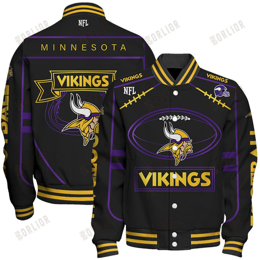 Minnesota Vikings Football Team 2024- 25 Victory Is Ours Unisex Varsity Jacket