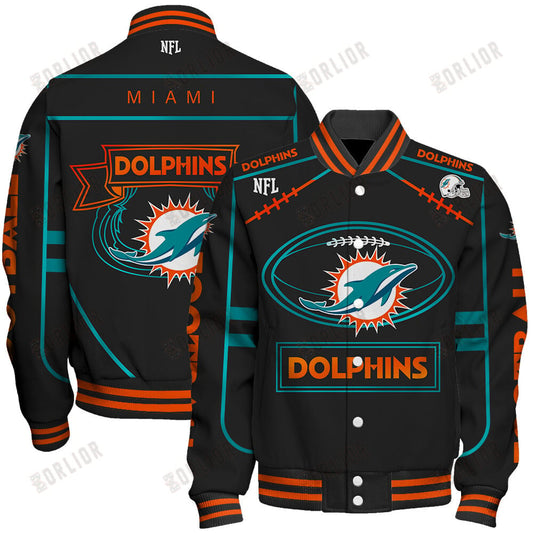Miami Dolphins Football Team 2024- 25 Victory Is Ours Unisex Varsity Jacket