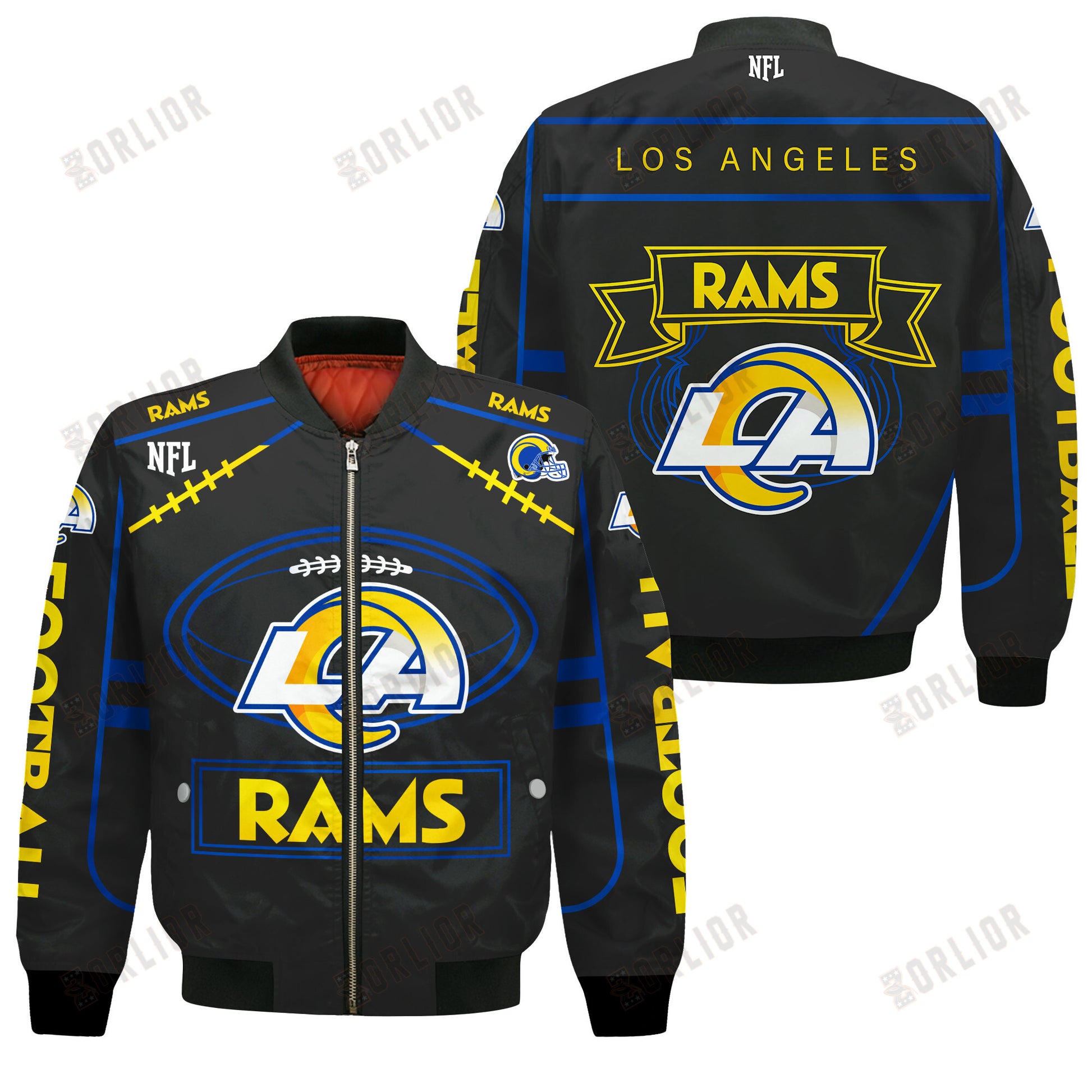 Los Angeles Rams Football Team 2024- 25 Victory Is Ours Bomber Jacket