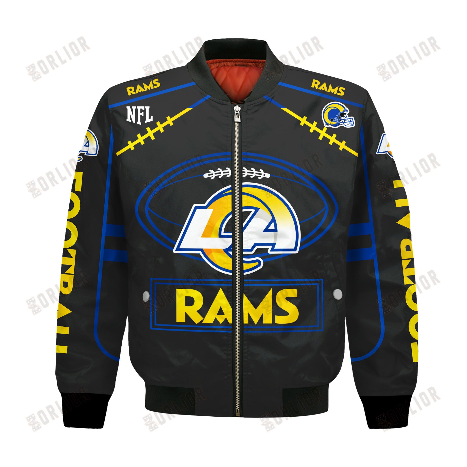 Los Angeles Rams Football Team 2024- 25 Victory Is Ours Bomber Jacket