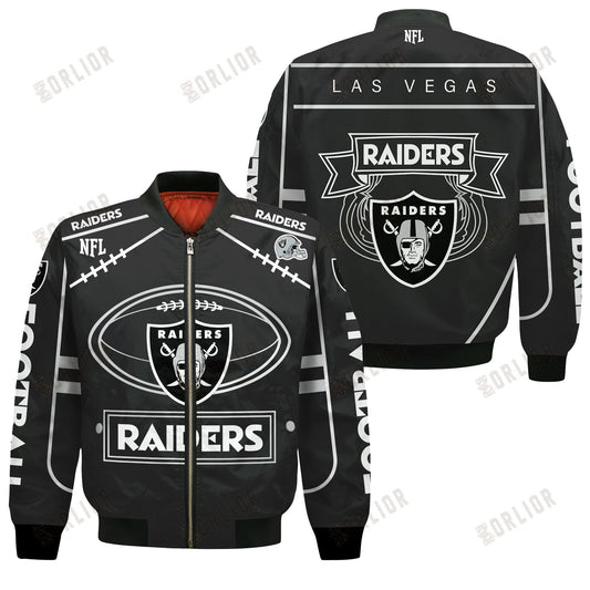 Las Vegas Raiders Football Team 2024- 25 Victory Is Ours Bomber Jacket