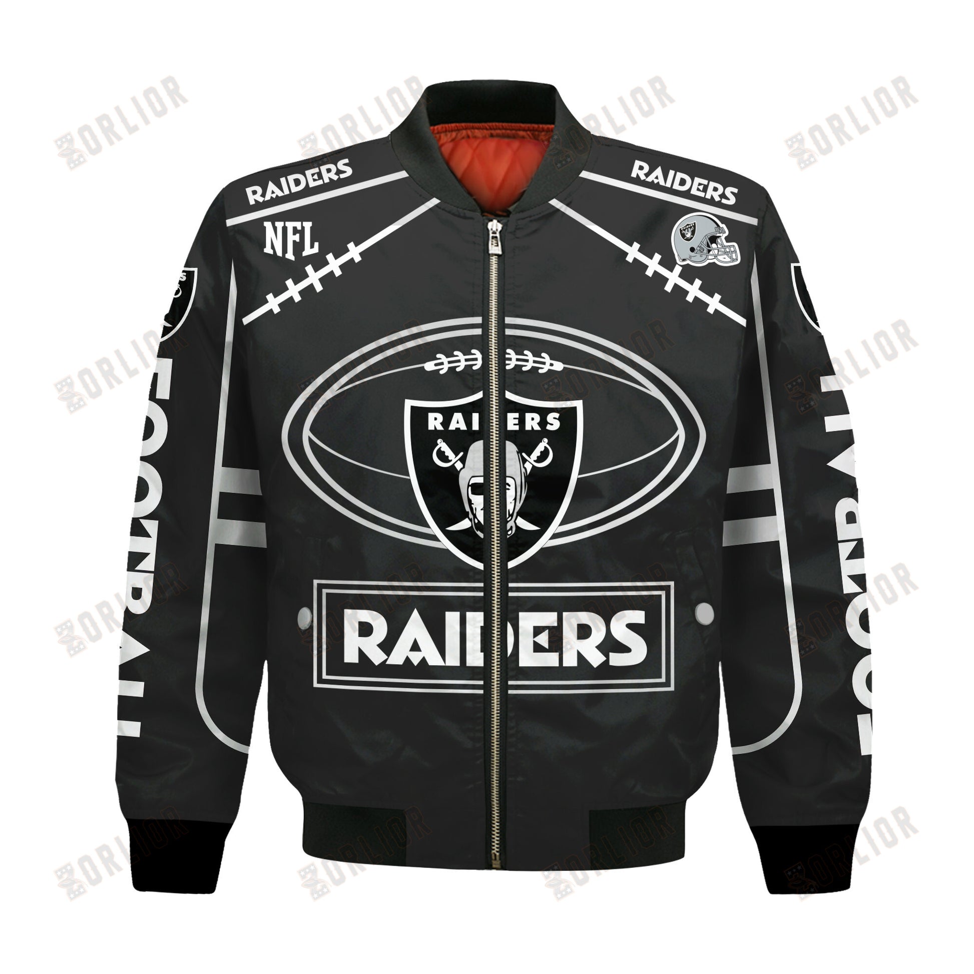 Las Vegas Raiders Football Team 2024- 25 Victory Is Ours Bomber Jacket
