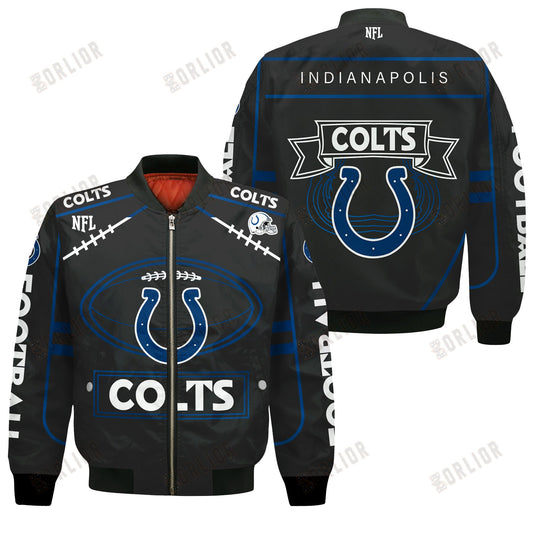 Indianapolis Colts Football Team 2024- 25 Victory Is Ours Bomber Jacket