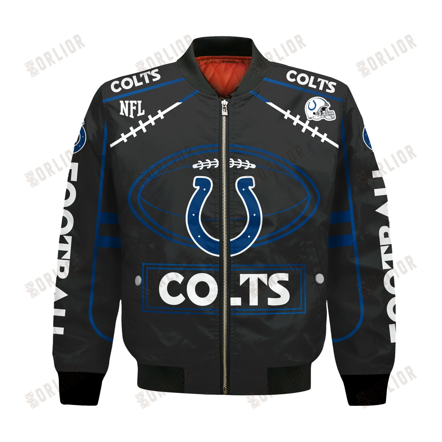 Indianapolis Colts Football Team 2024- 25 Victory Is Ours Bomber Jacket
