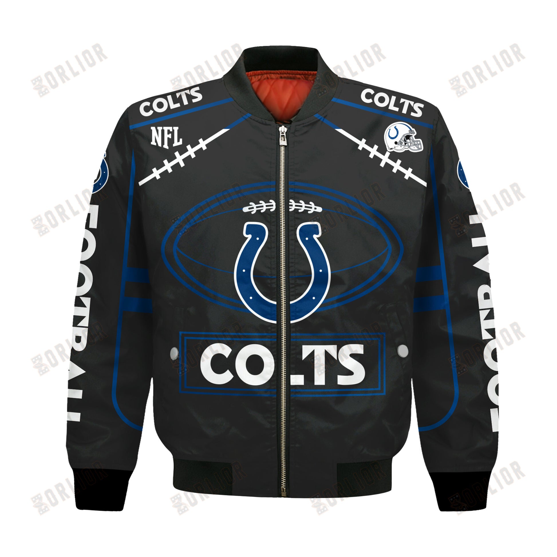 Indianapolis Colts Football Team 2024- 25 Victory Is Ours Bomber Jacket