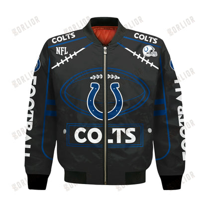 Indianapolis Colts Football Team 2024- 25 Victory Is Ours Bomber Jacket