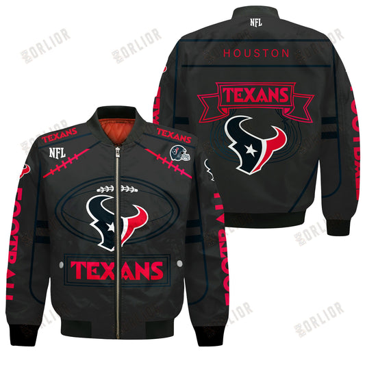 Houston Texans Football Team 2024- 25 Victory Is Ours Bomber Jacket